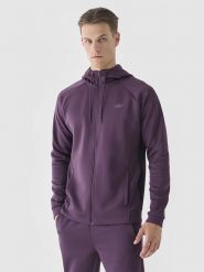 4F Bluza w kolorze fioletowym rozmiar: XL. Różowe bluzy 4F, xl, bez wzorów, bez kaptura. Za 97.28 zł.