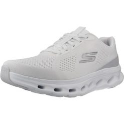 Buty SKECHERS GO WALK GLIDE STEP 2.0 Biały. Białe buty trekkingowe Skechers, bez wzorów, z tkaniny, bez zapięcia. Za 406.99 zł.