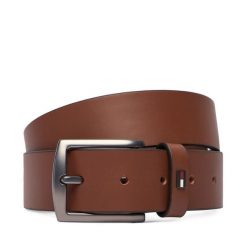 Pasek Męski Tommy Hilfiger. Brązowe paski Tommy Hilfiger, bez wzorów. Za 179.99 zł.