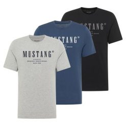 3PAK Męski T-Shirt Mustang Style Alex 1017329. T-shirty Mustang, m, bez wzorów, bez kołnierzyka, bez ramiączek. W wyprzedaży za 119.99 zł.