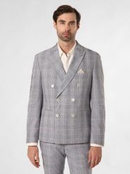 Finshley & Harding London kurtka modułowa z zawartością lnu - Brixdon Mężczyźni Slim Fit Bawełna niebieski, 52. Niebieskie kurtki Finshley & Harding London, m, bez wzorów, z bawełny, bez kaptura. Za 479.95 zł.