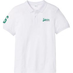 Shirt polo Regular Fit bonprix biały. Koszulki polo bonprix. Za 32.99 zł.