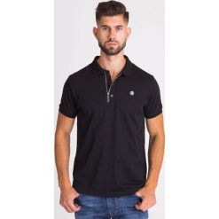 CZARNE POLO DIESEL Z ZAMKIEM. Czarne koszulki polo sportowe Diesel, l, z aplikacjami, z bawełny, bez kołnierzyka, bez ramiączek. Za 219.50 zł.