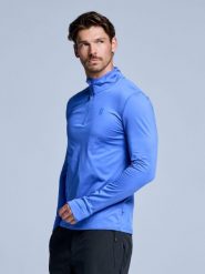 Bluza narciarska - Męska - Arctic 2.0 - Ballpoint Blue. Niebieskie bielizna termoaktywna POEDERBAAS, na zimę, m, bez wzorów, z elastanu, bez ramiączek, na golfa. Za 177.72 zł.