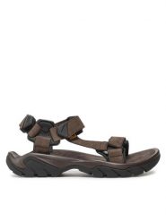 Teva Sandały M Terra Fi 5 Universal Leather 1099442 Brązowy. Brązowe sandały Teva, z nubiku, bez zapięcia. Za 549.99 zł.