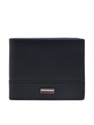 Tommy Hilfiger Duży Portfel Męski Th Corp Mini Cc Wallet AM0AM13244 Granatowy. Niebieskie portfele Tommy Hilfiger, bez wzorów, ze skóry. Za 189.99 zł.