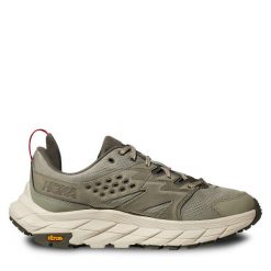 Trekkingi Hoka. Brązowe buty trekkingowe HOKA, bez wzorów, bez zapięcia. Za 539.99 zł.
