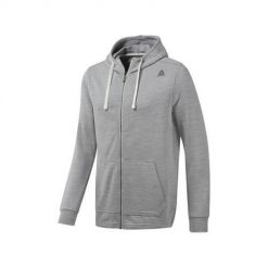 Bluza sportowa męska Reebok TE Marble Group FZ. Szare bluzy z kapturem Reebok, l, bez wzorów, z materiału, z kapturem. Za 245.00 zł.