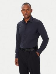 BOSS Koszula P-Hank 50555747 Granatowy Slim Fit. Niebieskie koszule Boss, m, bez wzorów, z syntetyku, bez kołnierzyka, bez ramiączek. Za 399.99 zł.