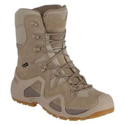 Buty trekkingowe męskie Lowa Military-stiefel Zephyr Hi Tf Gtx. Brązowe buty trekkingowe Lowa, bez wzorów, z gumy, za kostkę, bez zapięcia. Za 959.00 zł.