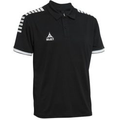Koszulka piłkarska polo męska Select POLO Monaco czarna. Czarne koszulki polo Select, m, bez wzorów, bez kołnierzyka, bez ramiączek. W wyprzedaży za 162.70 zł.