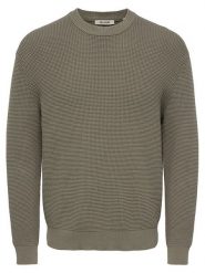 ONLY & SONS Sweter "Marius" w kolorze szarobrązowym rozmiar: XL. Brązowe swetry nierozpinane Only & Sons, xl, bez wzorów, bez kołnierzyka, bez ramiączek. Za 154.95 zł.