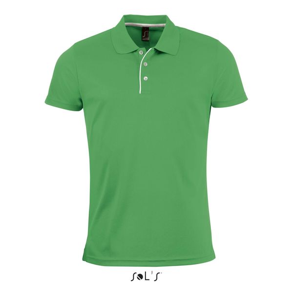 Polo Sol's Performer. Zielone koszulki polo SOL'S, m, bez wzorów, bez kołnierzyka, bez ramiączek. Za 132.00 zł.