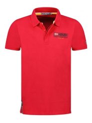 Geographical Norway Koszulka polo "Koffroy" w kolorze czerwonym rozmiar: XL. Czerwone koszulki polo Geographical Norway, xl, bez wzorów, z bawełny, bez kołnierzyka, bez ramiączek. Za 132.67 zł.