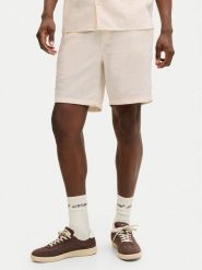 Jack & Jones Szorty materiałowe St.Jaiden 12293471 Kremowy Relaxed Fit. Białe szorty Jack & Jones, l, bez wzorów, z bawełny. Za 129.99 zł.