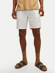 Jack&Jones Szorty materiałowe Jpstace 12252992 Biały Tapered Fit. Białe szorty Jack&Jones, m, bez wzorów, z bawełny. Za 139.99 zł.