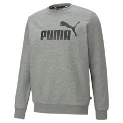 Bluza Puma ESS Big Logo Crew, Mężczyźni. Szare bluzy Puma, l, bez wzorów, z bawełny, bez kaptura. Za 153.00 zł.