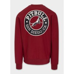Bluza męska Pitbull SAN DIEGO CA. Brązowe bluzy PITBULL, m, bez wzorów, bez kaptura. Za 199.99 zł.