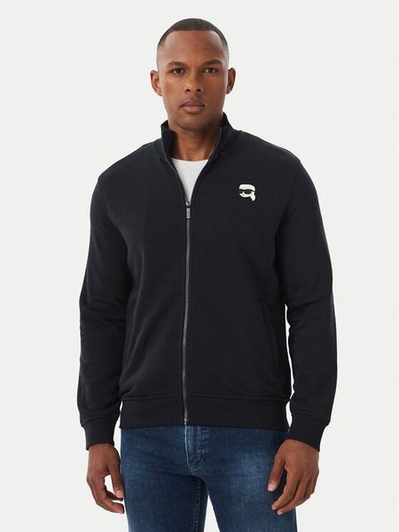 KARL LAGERFELD Bluza 705712 562900 Granatowy Regular Fit. Niebieskie bluzy KARL LAGERFELD, l, bez wzorów, z bawełny, bez kaptura. Za 809.99 zł.