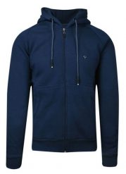 Bluza Granatowa, Atramentowa z Kapturem, z Kieszonkami, Męska -PAKO JEANS. Niebieskie bluzy Pako Jeans, l, bez wzorów, z bawełny, z kapturem. Za 197.00 zł.