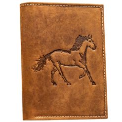 Portfel męski N4-CHM-HORSE brązowy. Brązowe portfele Inny, z aplikacjami, ze skóry. Za 59.00 zł.