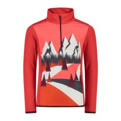 Polar softech dziewczęcy CMP. Czerwone bluzy z polaru CMP, na zimę, m, bez wzorów, z polaru, bez kaptura. Za 266.55 zł.