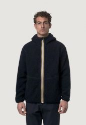 Kurtka Mężczyzna K-WAY Jack Sherpa Polar Double. Niebieskie kurtki K-Way, na jesień, l, bez wzorów, z polaru, bez kaptura. Za 710.62 zł.
