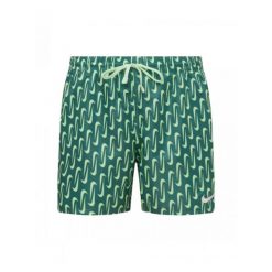 Szorty kąpielowe męskie Nike Swoosh Link 5" Volley. Niebieskie szorty Nike, m, bez wzorów. Za 229.99 zł.