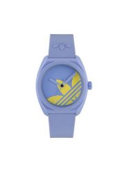 Adidas Zegarek AO Street Project Three AOST25543 Niebieski. Niebieskie, analogowe zegarki Adidas. Za 369.99 zł.