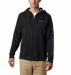 Bluza sportowa męska Columbia Logo Fleece FZ. Białe bluzy z kapturem Columbia, m, bez wzorów, z bawełny, z kapturem. Za 291.50 zł.