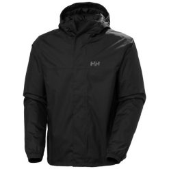 Kurtka wodoodporna z kapturem Helly Hansen Vancouver Fleece Lined. Czarne kurtki przeciwdeszczowe Helly Hansen, m, bez wzorów, z polaru, z kapturem. Za 843.00 zł.