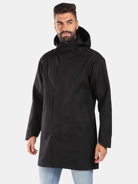 Kilpi Płaszcz funkcyjny "Ivar" w kolorze czarnym rozmiar: L. Czarne kurtki outdoor i hardshell Kilpi, l, bez wzorów, bez kaptura. Za 415.31 zł.