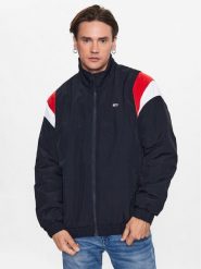 Tommy Jeans Kurtka przejściowa Colorblock Essential DM0DM16580 Granatowy Regular Fit. Niebieskie kurtki Tommy Jeans, m, bez wzorów, z jeansu, bez kaptura. Za 449.99 zł.