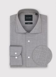 PAKO LORENTE – Szara koszula męska. Szare koszule Pako Lorente, m, bez wzorów, z elastanu, bez kołnierzyka, bez ramiączek. Za 299.99 zł.