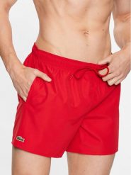 Lacoste Szorty kąpielowe MH6270 Czerwony. Czerwone kąpielówki LACOSTE, m, bez wzorów, z syntetyku. Za 199.99 zł.