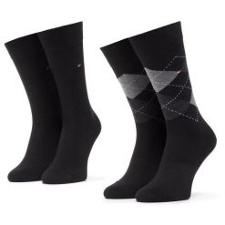 Skarpety długie Tommy Hilfiger. Czarne skarpety Tommy Hilfiger, bez wzorów. Za 54.99 zł.