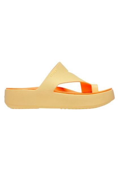 Klapki Dla Dorosłych Crocs Getaway Platform Toe Loop. Brązowe klapki Crocs, z materiału. Za 159.99 zł.