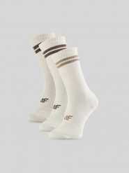 4F Skarpetki długie (3-pack) męskie - multikolor 43-46. Skarpety 4F, bez wzorów, prążkowane. Za 69.99 zł.