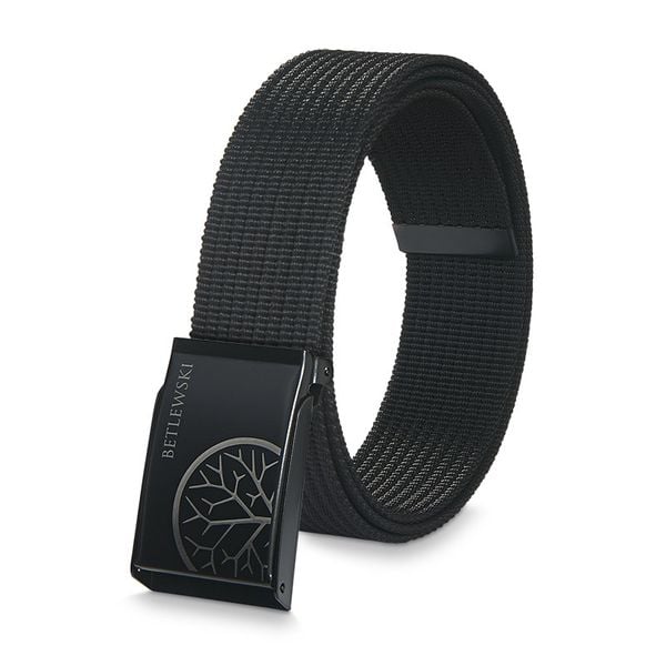 Pasek parciany BETLEWSKI czarny PRC-01_CZ-3 3XL. Czarne paski Betlewski, bez wzorów, z materiału. Za 45.99 zł.