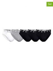 CR7 Slipy (5 par) w kolorze czarnym, białym i szarym rozmiar: L. Białe slipki CR7, l, bez wzorów. Za 108.99 zł.