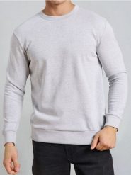 Bluza w stylu basic - szary. Szare bluzy bez kaptura Sinsay, l, bez wzorów, bez kaptura. Za 29.99 zł.