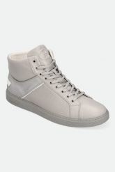 Sneakersy męskie skórzane BALDININI. Białe buty sportowe casual Baldinini, bez wzorów, ze skóry, bez zapięcia. W wyprzedaży za 703.45 zł.