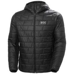 Kurtka z kapturem Helly Hansen Lifaloft. Czarne kurtki Helly Hansen, m, bez wzorów, z materiału, z kapturem. Za 996.00 zł.