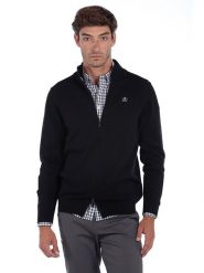 The Time of Bocha Kardigan w kolorze czarnym rozmiar: L. Czarne swetry rozpinane The Time of Bocha, l, bez wzorów, z bawełny, bez kołnierzyka, bez ramiączek. Za 192.45 zł.