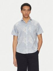 Guess Jeans Koszula M5GH16 WH8R1 Niebieski Regular Fit. Niebieskie koszule Guess Jeans, m, z aplikacjami, z bawełny, bez kołnierzyka, bez ramiączek. Za 189.99 zł.