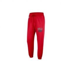 Spodnie treningowe męskie Nike Nba Chicago Bulls. Czerwone buty treningowe Nike, bez wzorów, z dresówki, na fitness i siłownię. Za 382.00 zł.