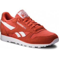 Buty Reebok - Cl Leather Mu CN5014 Carotene/White. Brązowe buty sportowe casual marki Reebok, z materiału. W wyprzedaży za 269.00 zł.