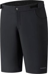 Spodenki rowerowe MTB/Enduro męskie Shimano Fukui Shorts. Czarne spodenki rowerowe Shimano, l, bez wzorów, z elastanu, rowerowe. Za 269.90 zł.