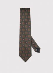 PAKO LORENTE - Zielony krawat w kwadraty. Zielone krawaty i muchy Pako Lorente, bez wzorów, z poliesteru. Za 99.99 zł.