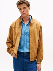 Tommy Hilfiger Tailored kurtka skórzana Mężczyźni skóra brązowy, L. Brązowe kurtki Tommy Hilfiger Tailored, l, bez wzorów, ze skóry, bez kaptura. Za 1,899.95 zł.